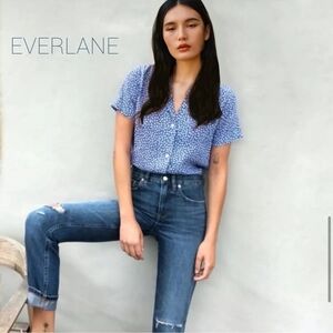 Everlane Super Soft The Summer Jean Ripped Slouch Ankle Jeans